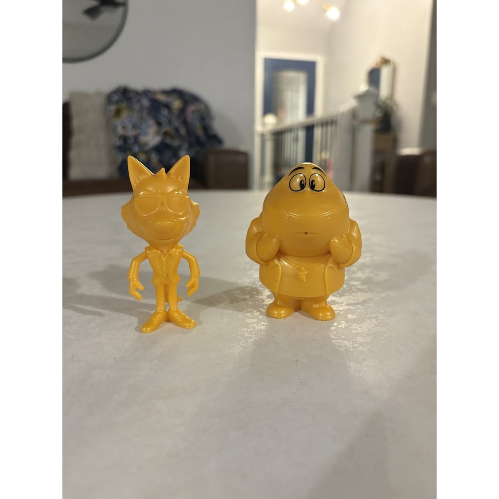 DreamWorks The Bad Guys Mr Wolf and Mr Piranha Yellow Figures Collectible Set